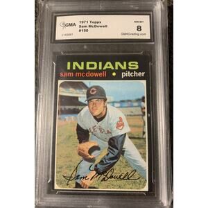 1971 Topps #150 Sam McDowell CLEVELAND Indians NM MINT GMA 8